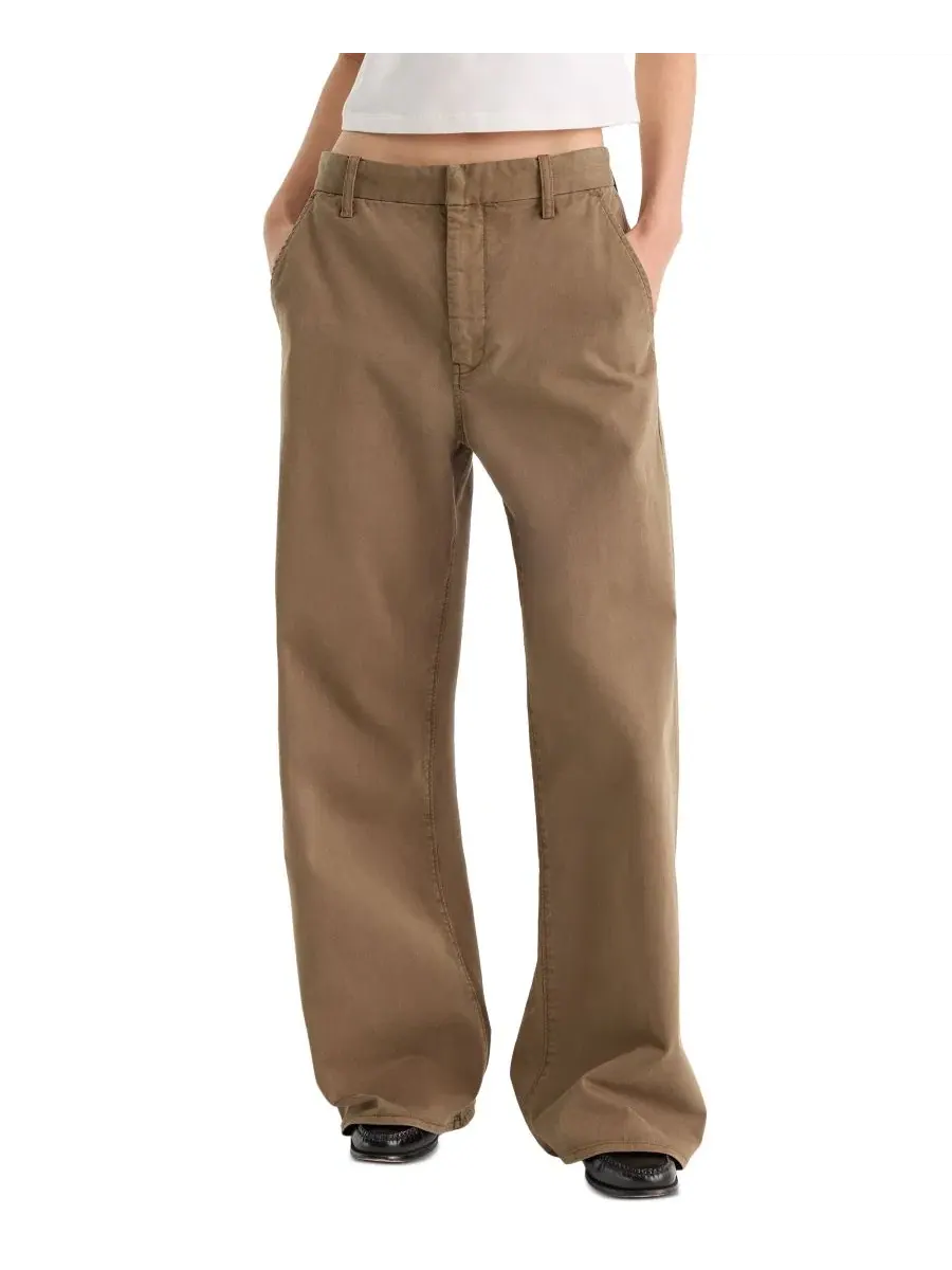 Брюки свободного кроя с заниженной талией Low Slung Slouchy Straight-Leg Baggy Trouser Good