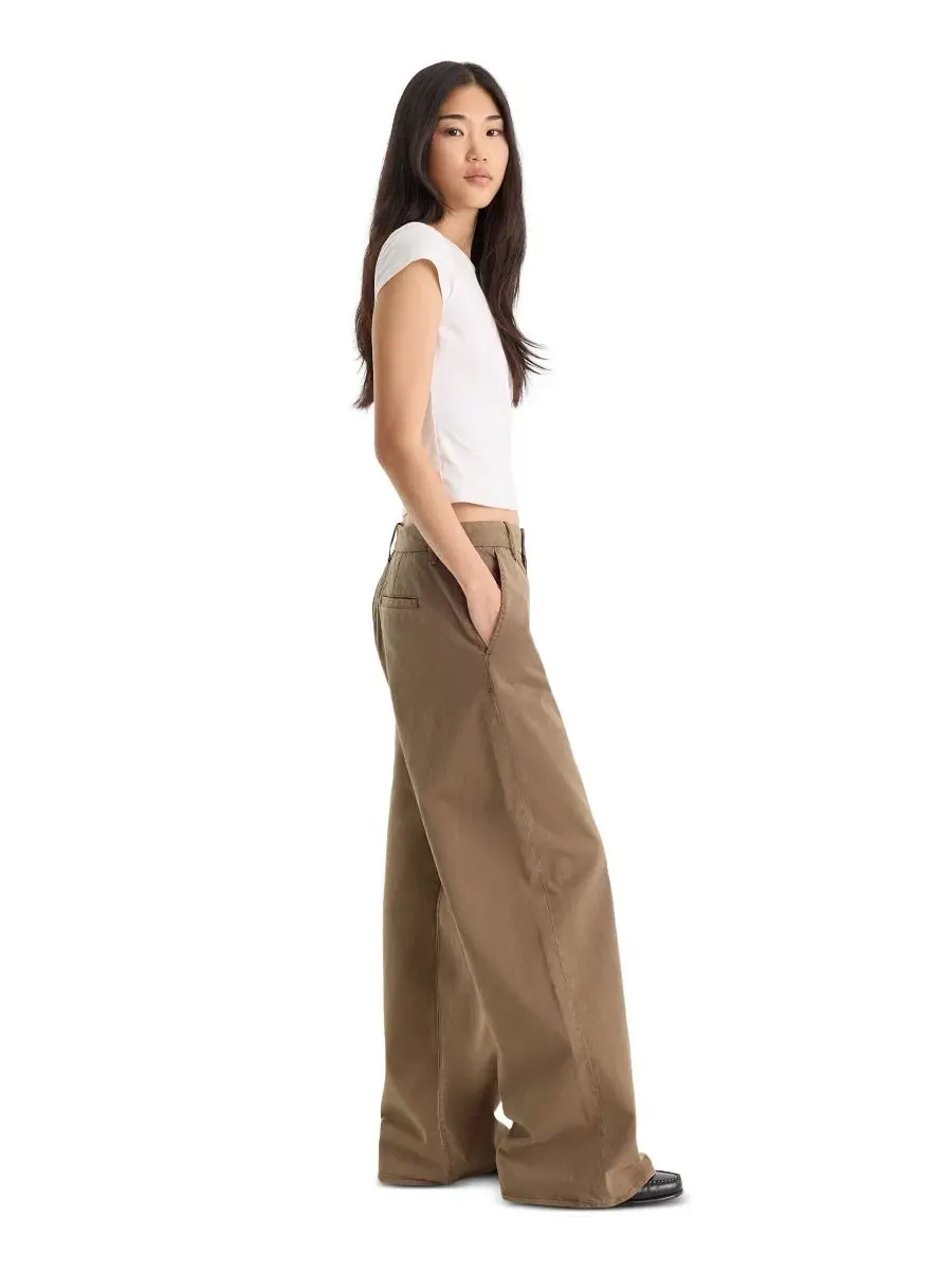 Брюки свободного кроя с заниженной талией Low Slung Slouchy Straight-Leg Baggy Trouser Good — изображение 3 из 4