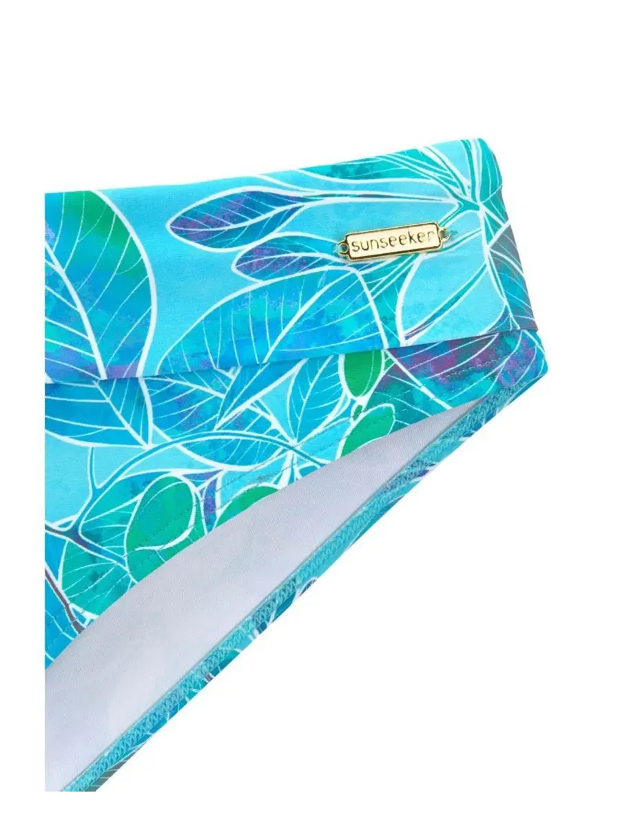 Женские плавки бикини с принтом Tropical Classic LASCANA, Turquoise Print — изображение 4 из 4