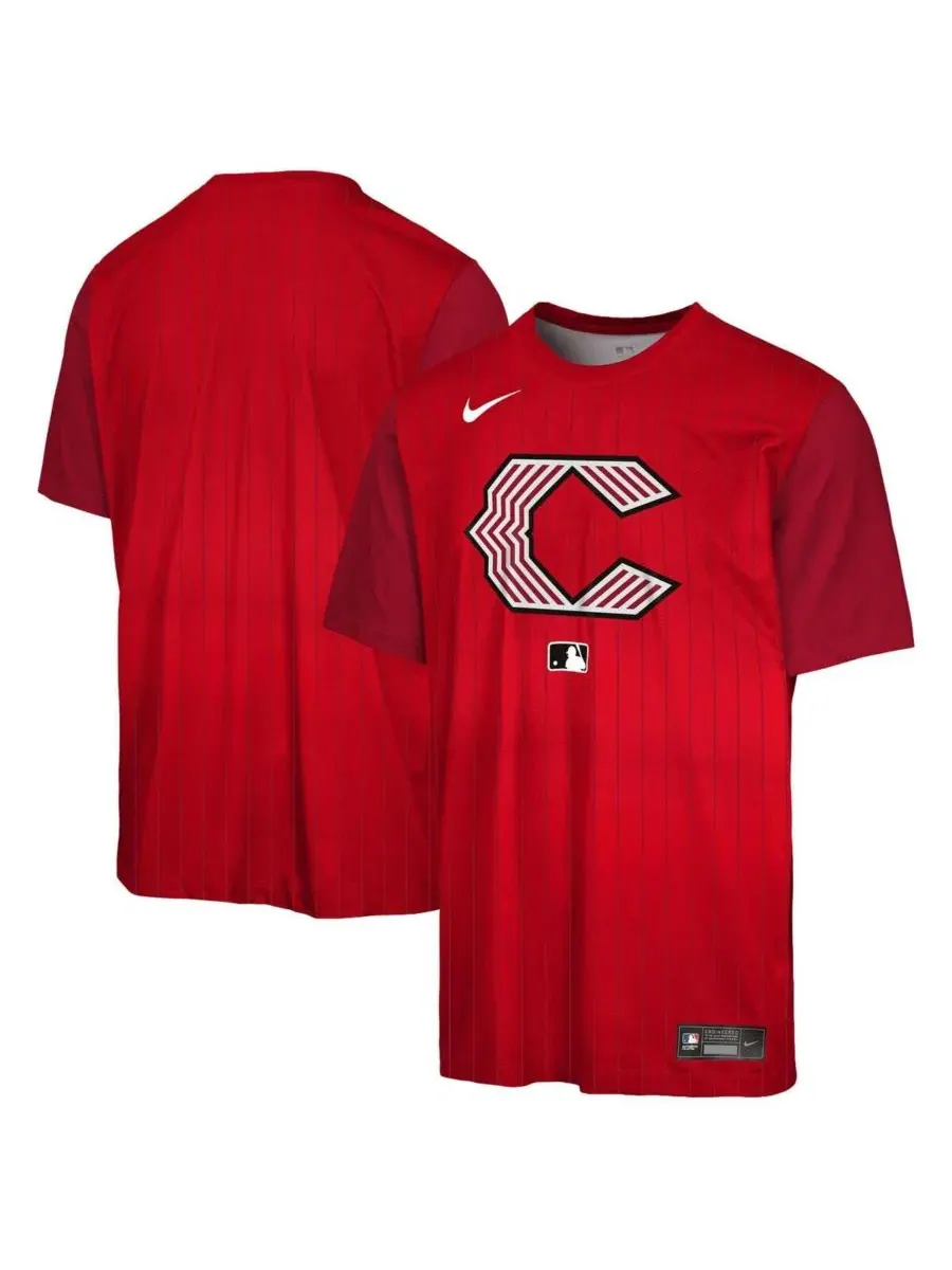Детская футболка Big Boys and Girls Red Cincinnati Reds 2026 City Connect Authentic Collection — изображение 1 из 3, красный
