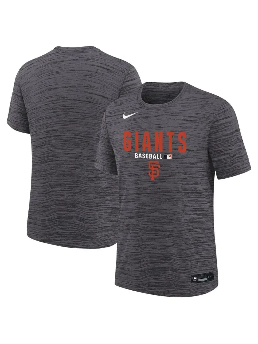 Футболка Big Boys and Girls Black San Francisco Giants Authentic Collection Velocity Dri-FIT Nike — изображение 1 из 3