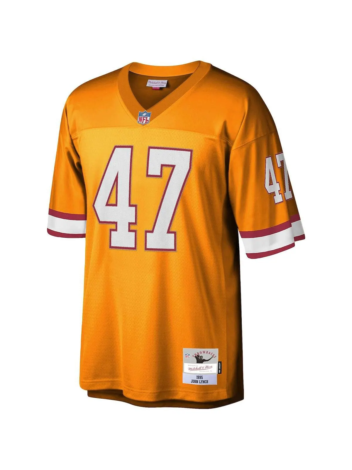 Мужская футболка John Lynch Orange Tampa Bay Buccaneers Legacy Replica Mitchell & Ness — изображение 2 из 3, оранжевый