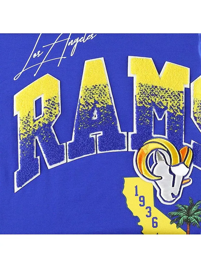 Мужская футболка Hometown Collection Royal Los Angeles Rams Pro Standard — изображение 4 из 4
