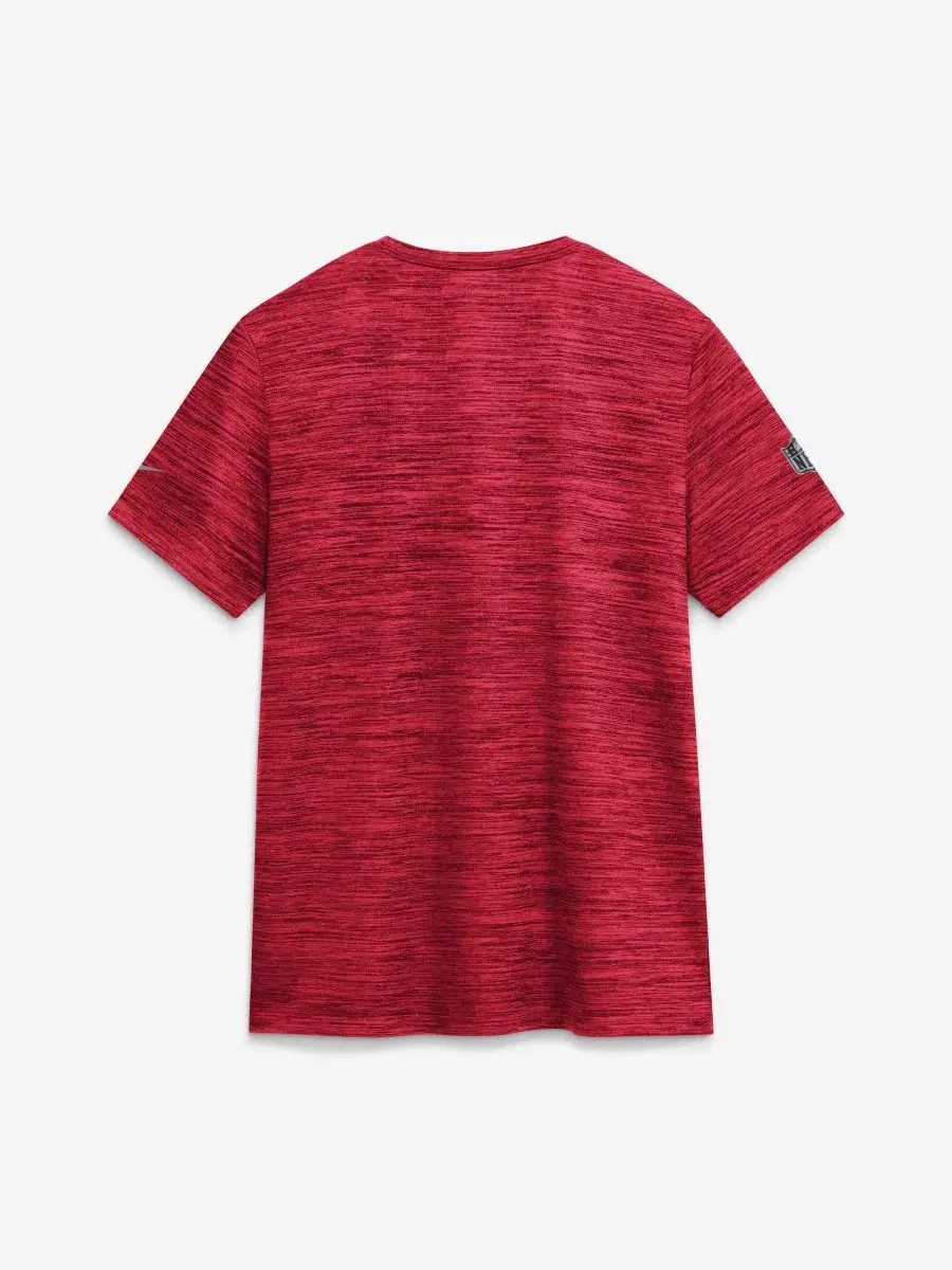Футболка с коротким рукавом с принтом Kansas City Chiefs Sideline Velocity Dri-FIT Nike — изображение 3 из 4, красный