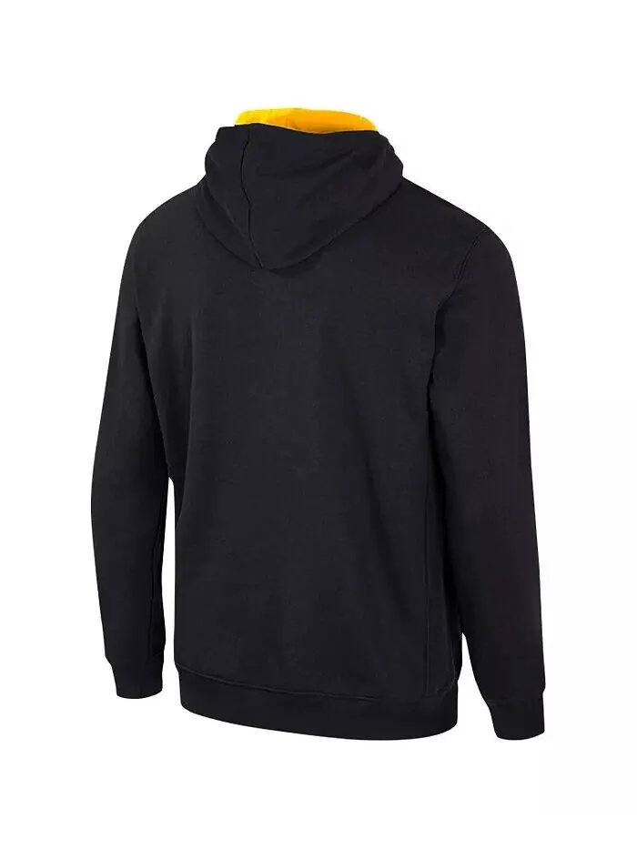 Мужская черная толстовка с капюшоном Appalachian State Mountaineers Team Half Zip Colosseum — изображение 3 из 3