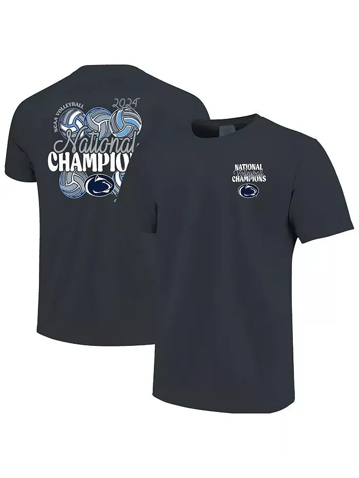 Мужская джинсовая футболка Penn State Nittany Lions 2024 NCAA Women's Volleyball National Champions — изображение 1 из 3