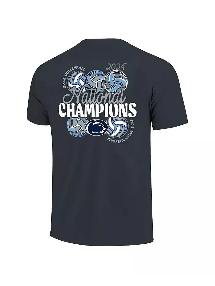 Мужская джинсовая футболка Penn State Nittany Lions 2024 NCAA Women's Volleyball National Champions — изображение 2 из 3