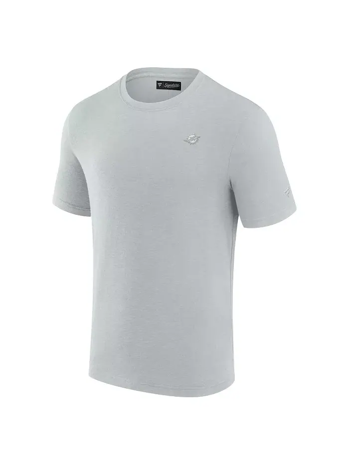 Мужская серая футболка с коротким рукавом Miami Dolphins из модала Fanatics Signature — изображение 3 из 3