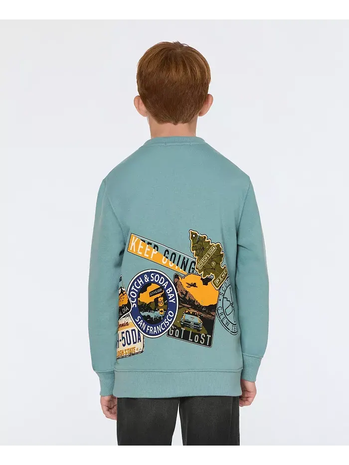 Флисовая толстовка с принтом для мальчиков Big Boys SCOTCH & SODA — изображение 3 из 7