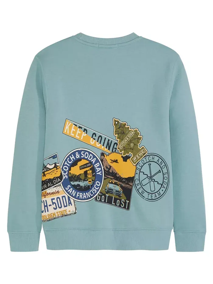 Флисовая толстовка с принтом для мальчиков Big Boys SCOTCH & SODA — изображение 5 из 7