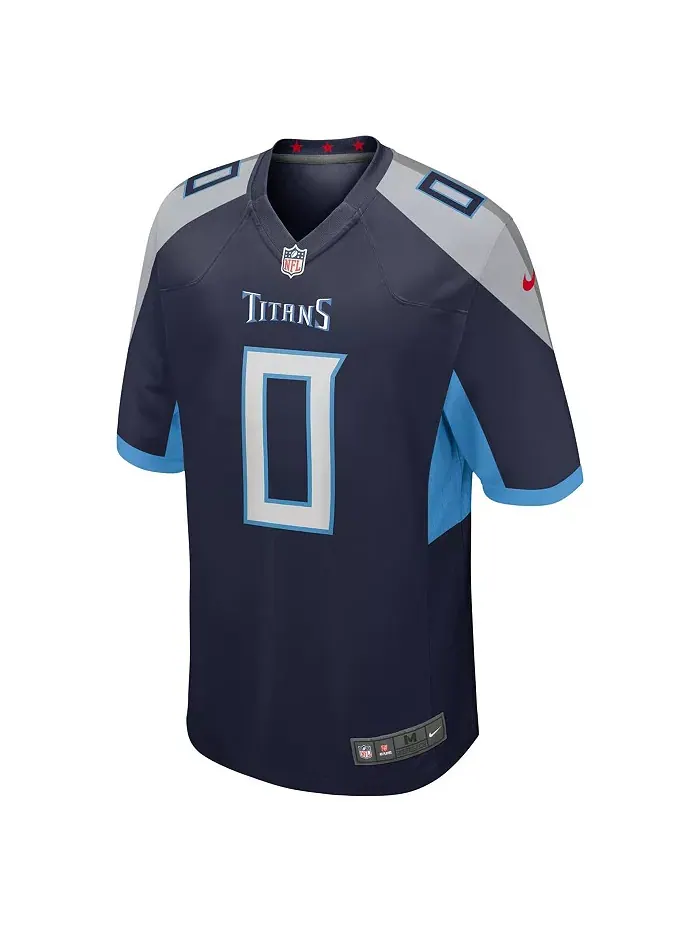 Мужская игровая футболка Calvin Ridley в синем цвете Tennessee Titans Nike — изображение 2 из 3