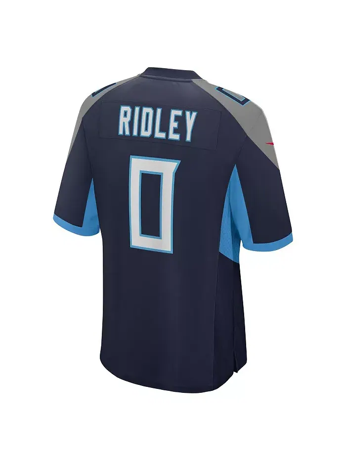 Мужская игровая футболка Calvin Ridley в синем цвете Tennessee Titans Nike — изображение 3 из 3