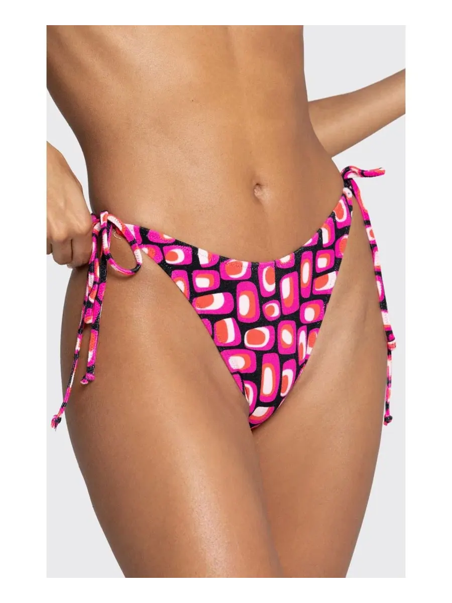 Плавки бикини с завязками по бокам Melody Bright Swimwear, On The Rocks — изображение 3 из 4