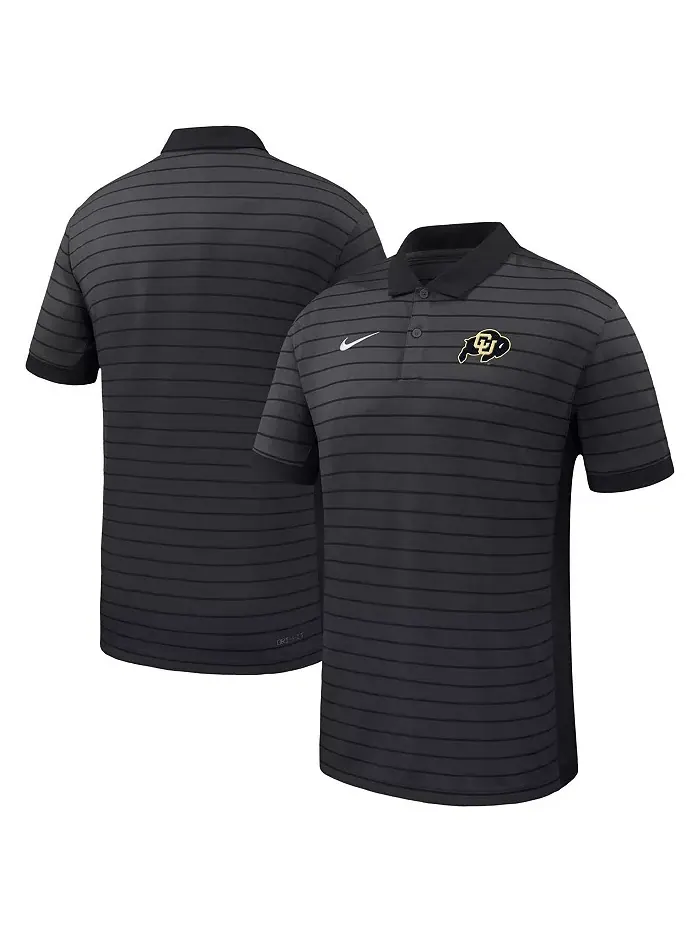Мужская черная футболка-поло Colorado Buffaloes 2025 Early Season Coaches Sideline Victory Stripe — изображение 1 из 3