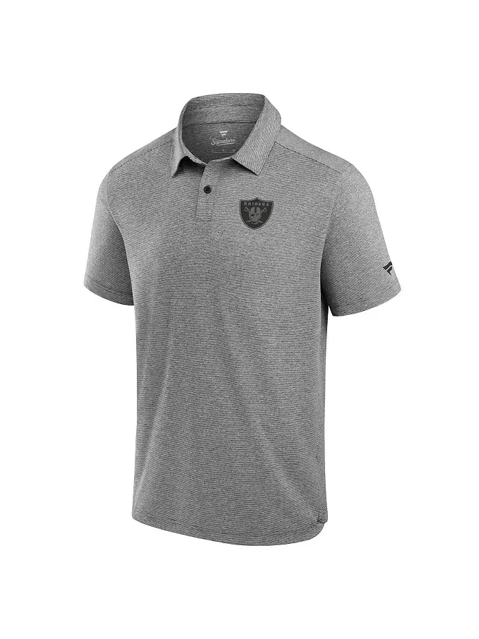 Мужская черная поло Front Office Tech Las Vegas Raiders Fanatics Signature — изображение 3 из 3