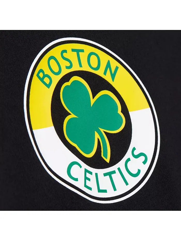 Мужская черная футболка Boston Celtics Black Out Collection Vintage Premium Mitchell & Ness — изображение 2 из 5