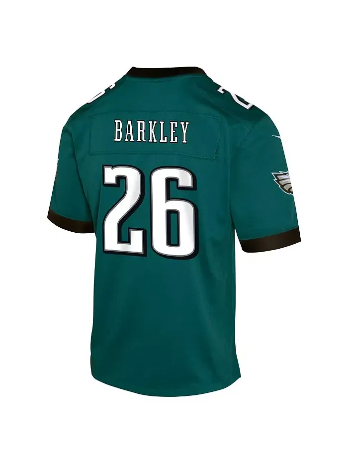 Игровая майка игрока команды Big Boys and Girls Saquon Barkley Midnight Green Philadelphia Eagles — изображение 3 из 3