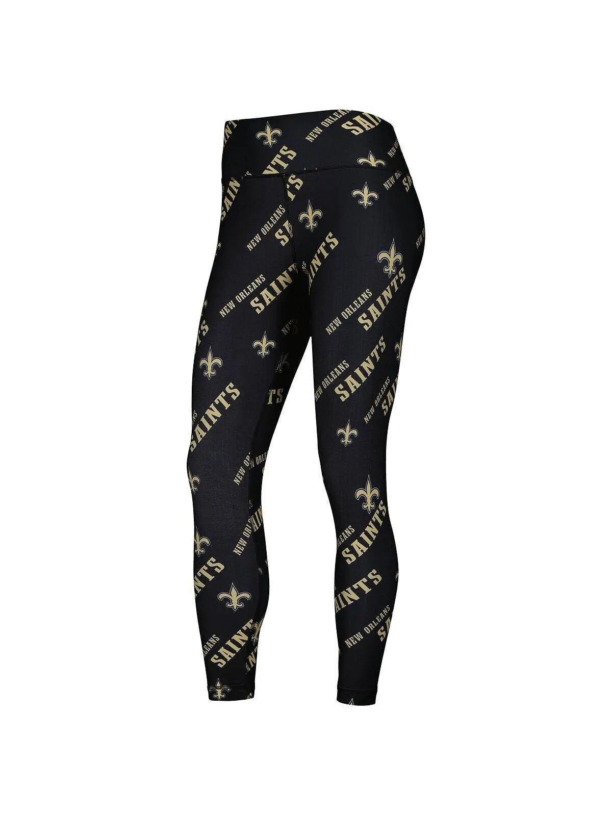 Черные женские леггинсы с принтом New Orleans Saints Concepts Sport — изображение 3 из 3, черный