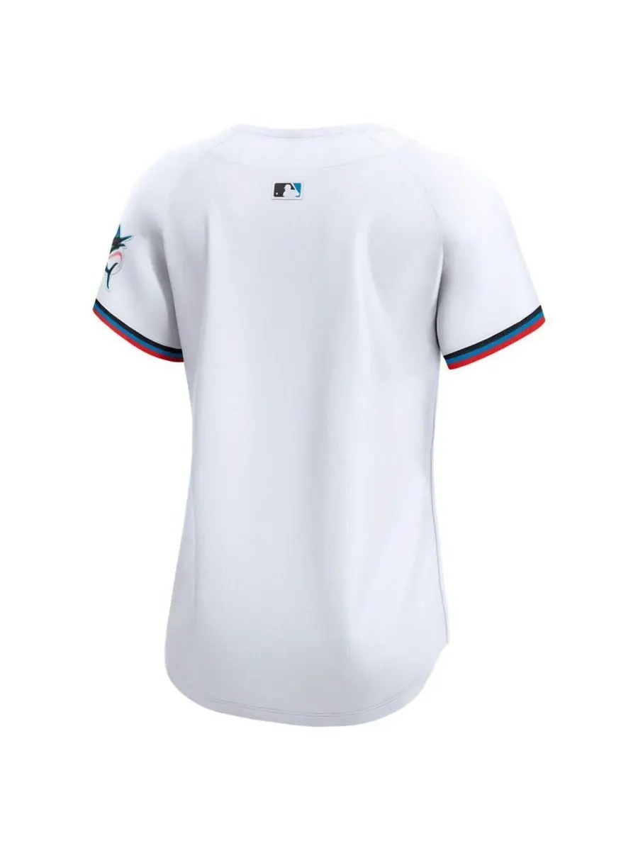 Nike Женская белая домашняя футболка Miami Marlins Limited — изображение 3 из 3, белый