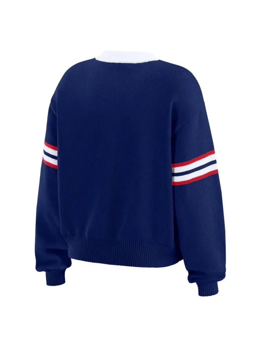 Женская толстовка Royal New York Giants на шнуровке WEAR by Erin Andrews — изображение 3 из 4, королевский