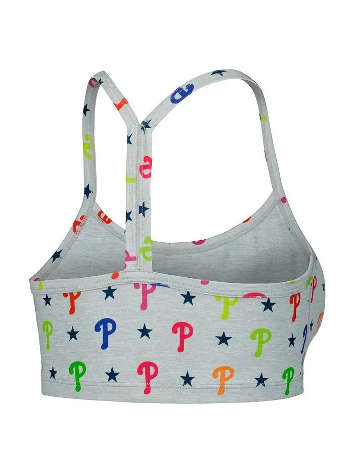 Женский серый бюстгальтер Philadelphia Phillies TLC Rainbow Terez — изображение 3 из 4