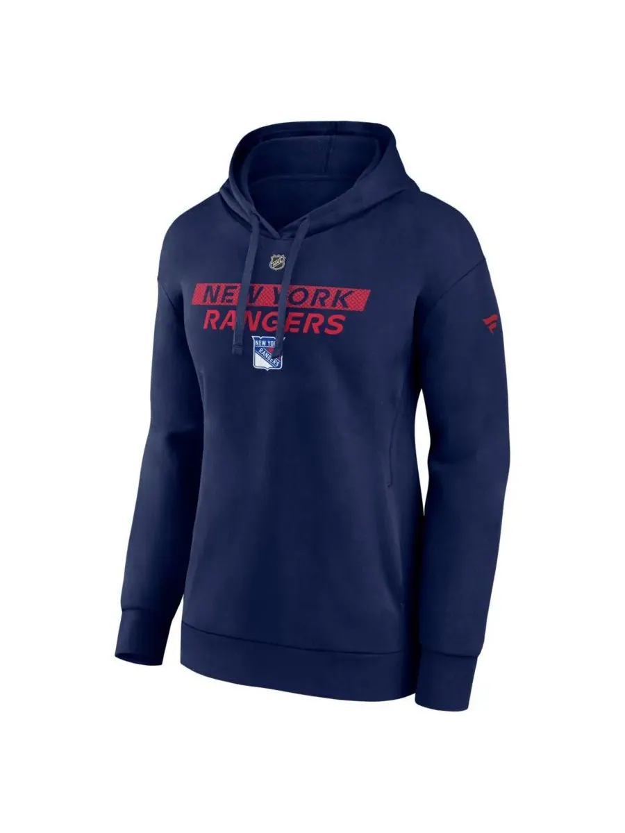 Fanatics Женская темно-синяя толстовка с капюшоном New York Rangers Authentic Pro Core Primary — изображение 2 из 3