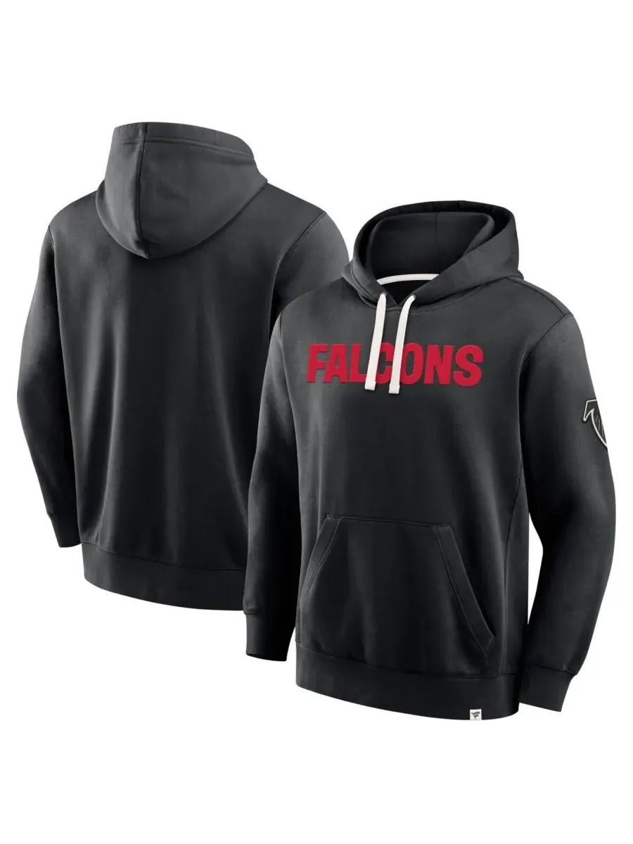 Fanatics Мужская черная толстовка с капюшоном Atlanta Falcons New Horizons Heritage — изображение 1 из 3, черный