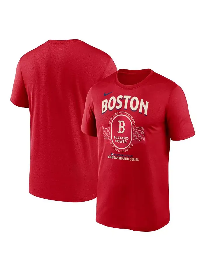 Мужская футболка Boston Red Sox Dominican Republic Series Legend красного цвета Nike — изображение 1 из 3