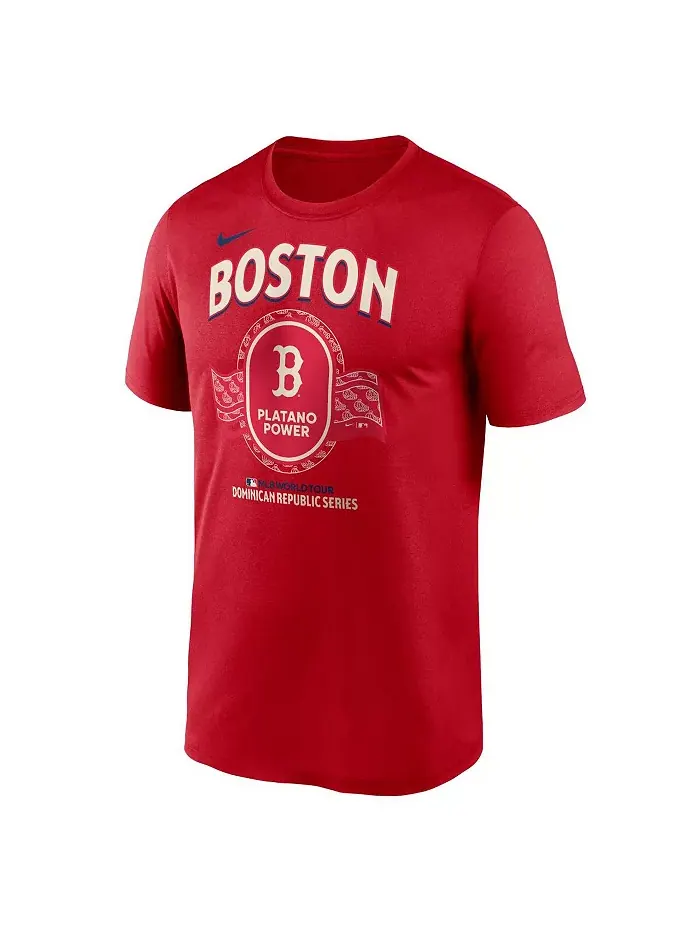 Мужская футболка Boston Red Sox Dominican Republic Series Legend красного цвета Nike — изображение 2 из 3
