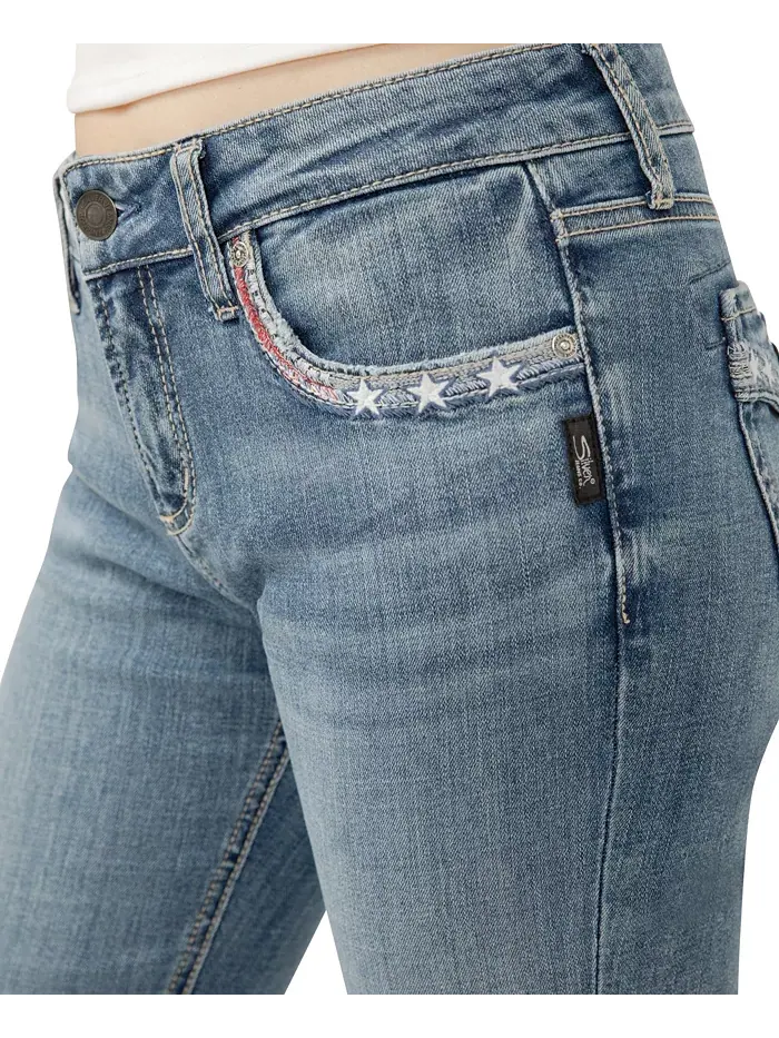 Женские джинсы-капри Elyse средней посадки Comfort Fit Silver Jeans Co. — изображение 5 из 5