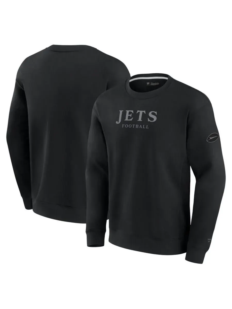 Fanatics Мужская и женская черная флисовая толстовка New York Jets Elements Unlimited — изображение 1 из 3, черный