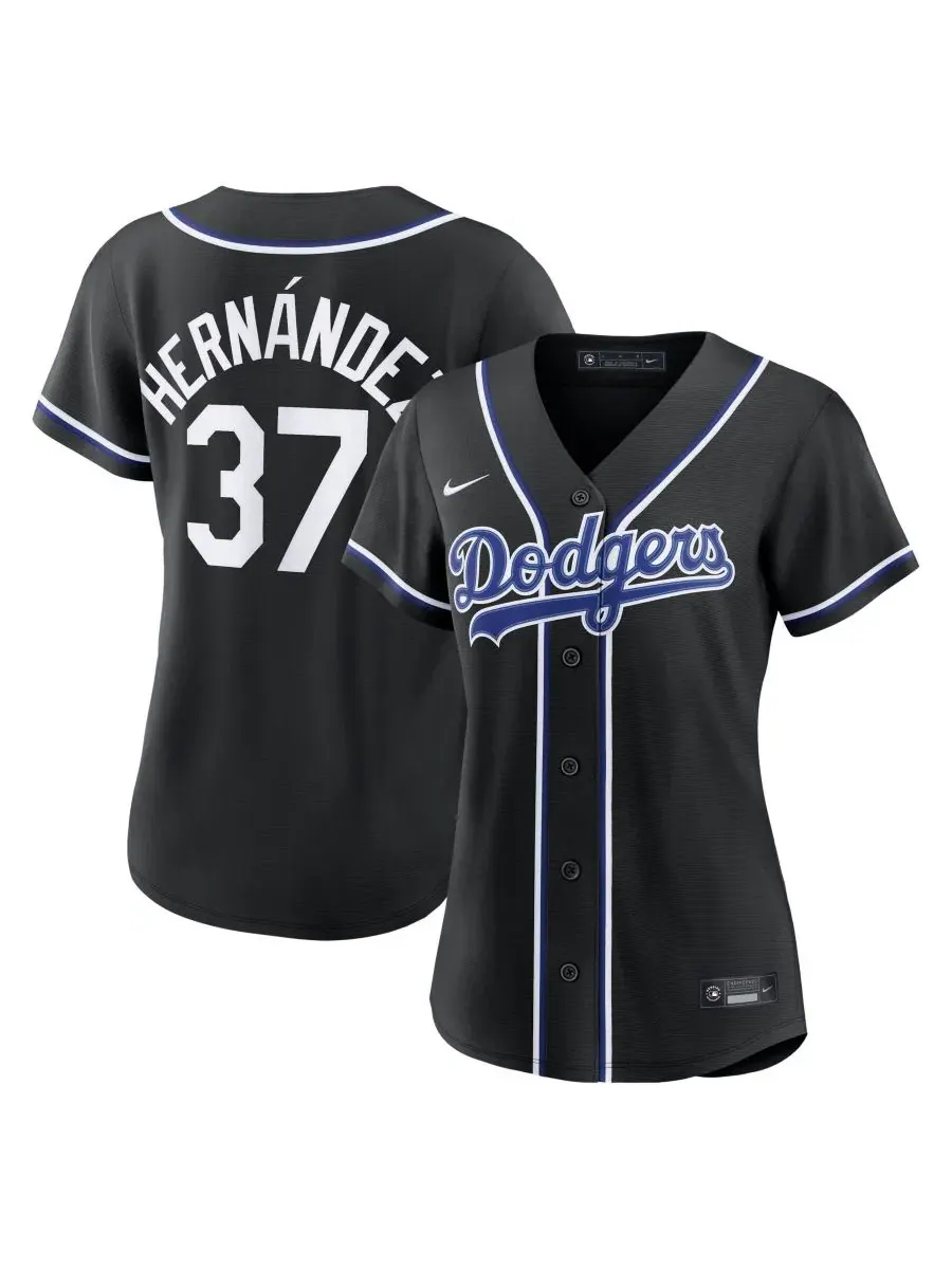 Реплика джерси Nike Teoscar Hernandez Los Angeles Dodgers Fashion Black Out — изображение 1 из 3, черный