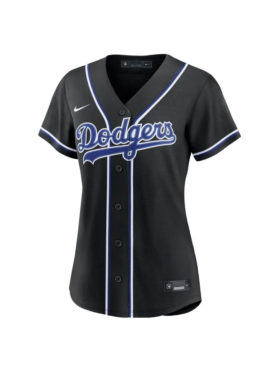 Реплика джерси Nike Teoscar Hernandez Los Angeles Dodgers Fashion Black Out — изображение 2 из 3, черный