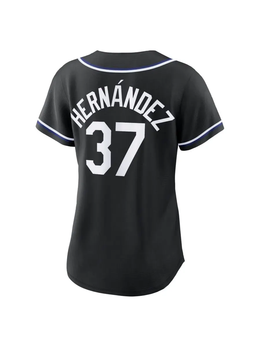 Реплика джерси Nike Teoscar Hernandez Los Angeles Dodgers Fashion Black Out — изображение 3 из 3, черный