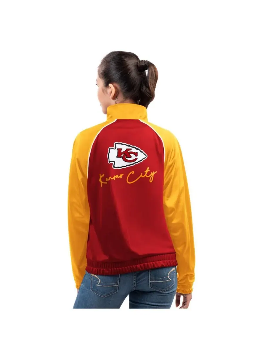 G-III 4Her by Carl Banks Женская красная спортивная куртка Kansas City Chiefs Replay на молнии — изображение 2 из 2