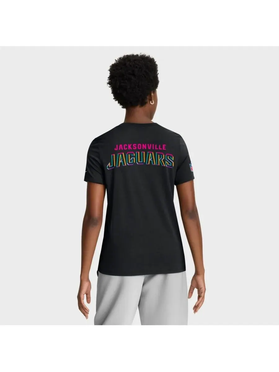 Nike Женская черная футболка Jacksonville Jaguars 2025 NFL Crucial Catch Tri-Blend Dri-FIT — изображение 2 из 5, черный