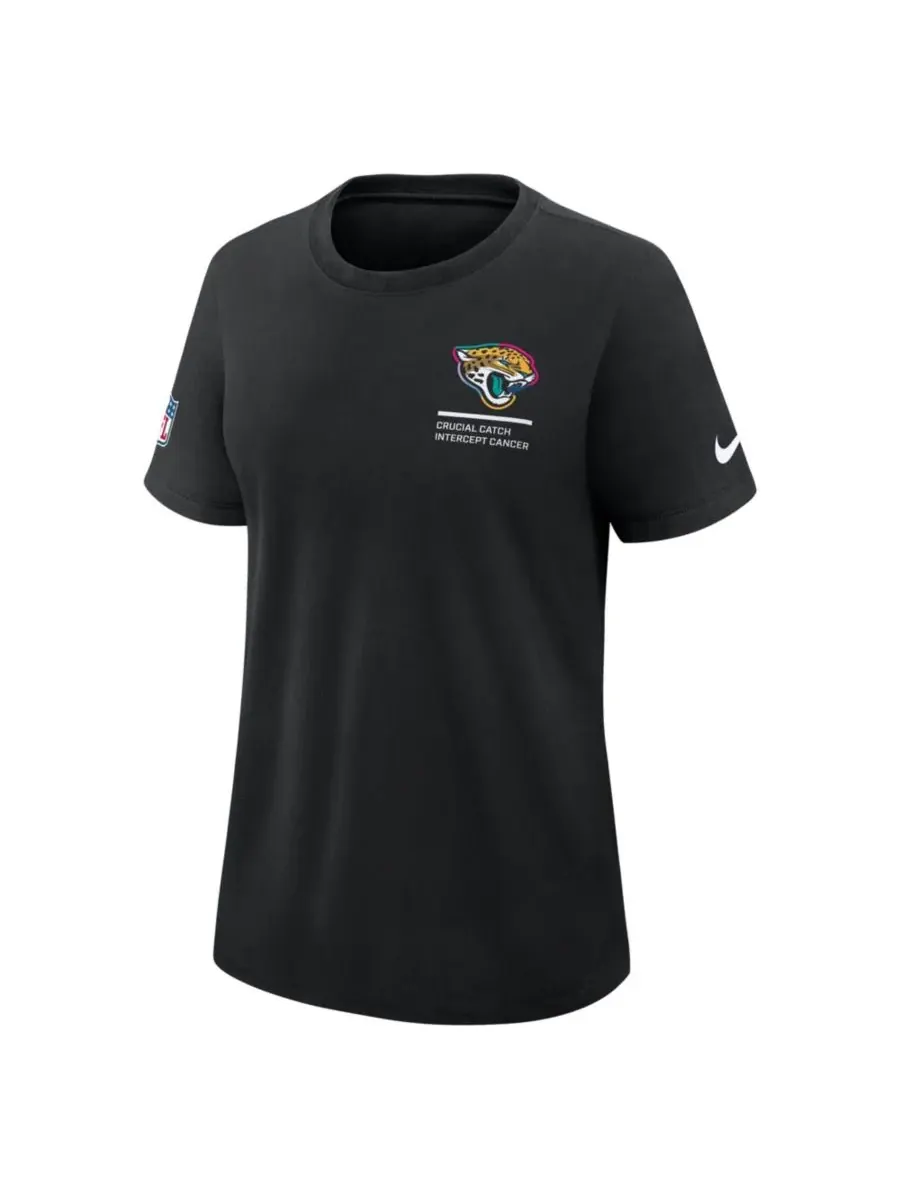 Nike Женская черная футболка Jacksonville Jaguars 2025 NFL Crucial Catch Tri-Blend Dri-FIT — изображение 5 из 5, черный