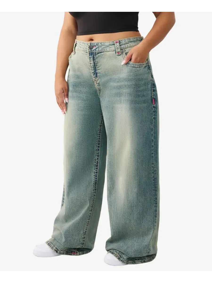 Джинсы Jessie Super Baggy Super T больших размеров True Religion — изображение 2 из 3