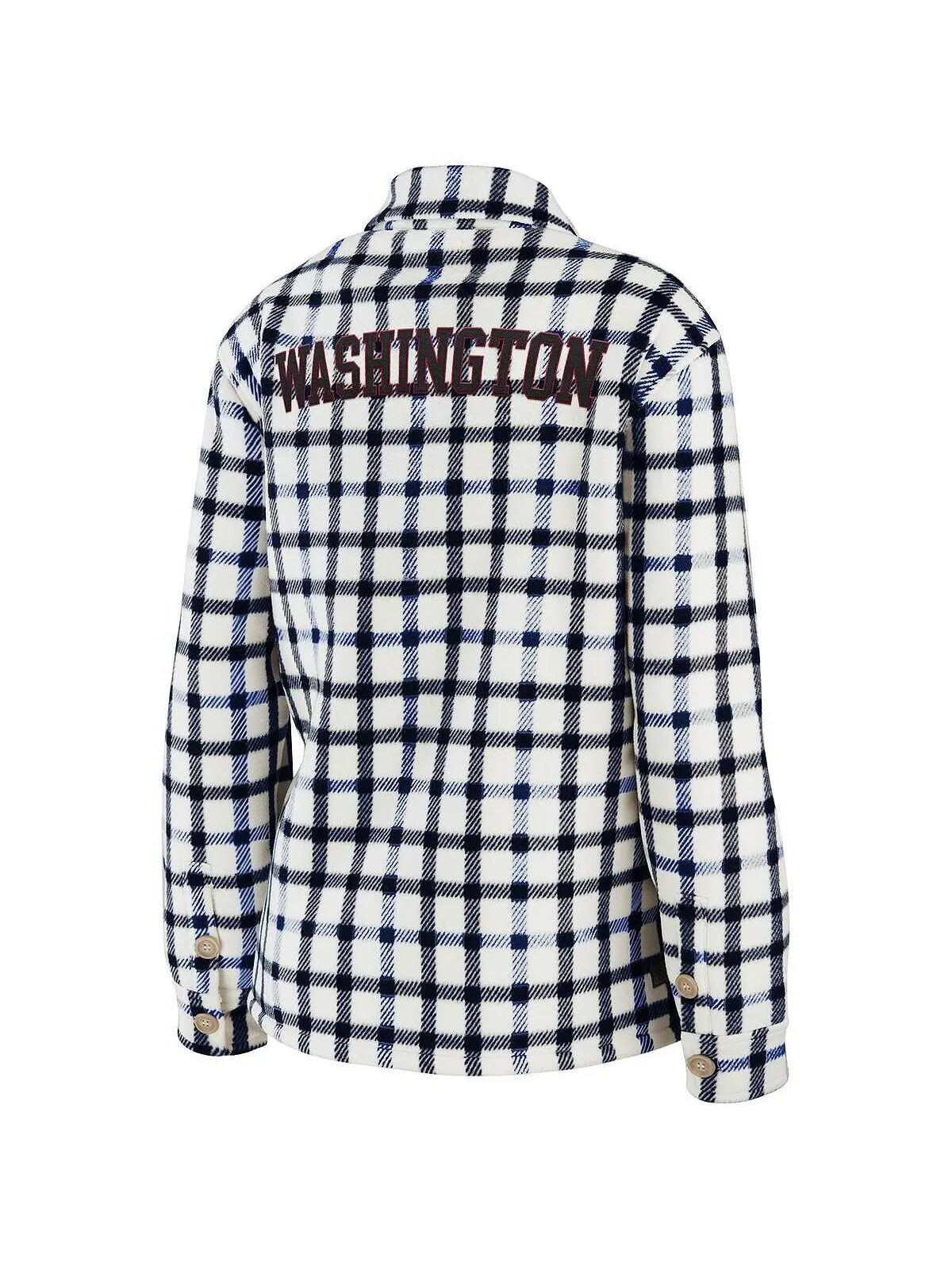 Женская овсяная куртка-рубашка на пуговицах в клетку Washington Capitals WEAR by Erin Andrews — изображение 3 из 3, овсяный
