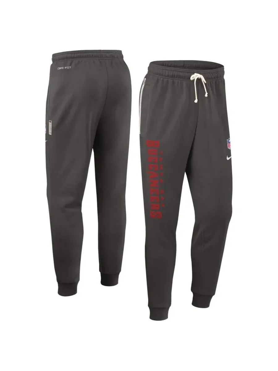 Спортивные брюки с флисом, с утягивающим поясом, Tampa Bay Buccaneers Nike — изображение 3 из 5, серебристый