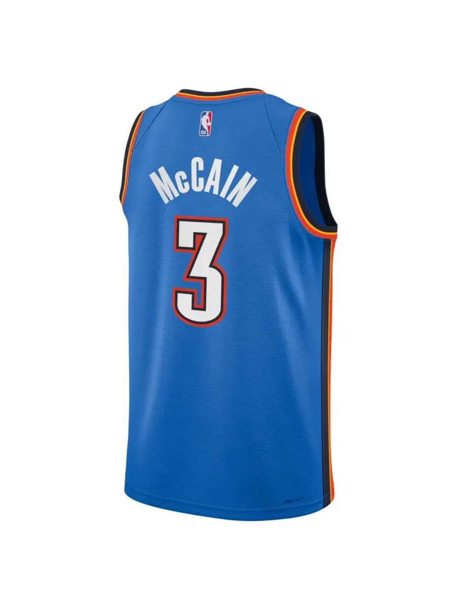 Баскетбольный джерси Swingman Jared McCain Oklahoma City Thunder Icon Edition Nike — изображение 2 из 3, королевский