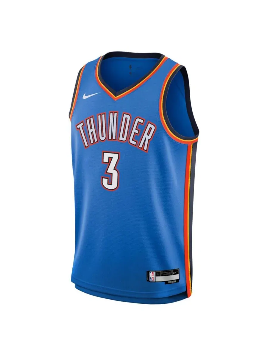 Баскетбольный джерси Swingman Jared McCain Oklahoma City Thunder Icon Edition Nike — изображение 3 из 3, королевский