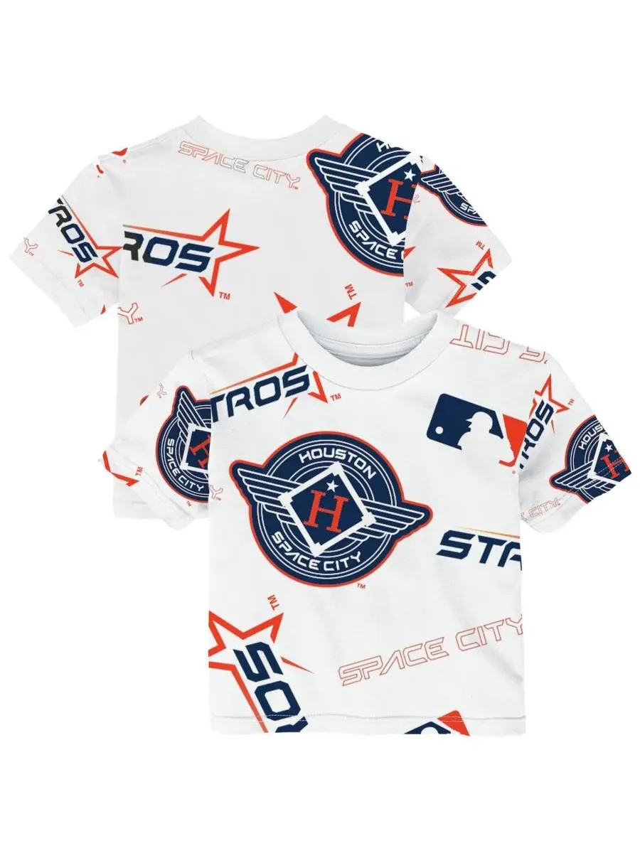 Детская футболка с принтом Houston Astros Outerstuff — изображение 1 из 3, белый