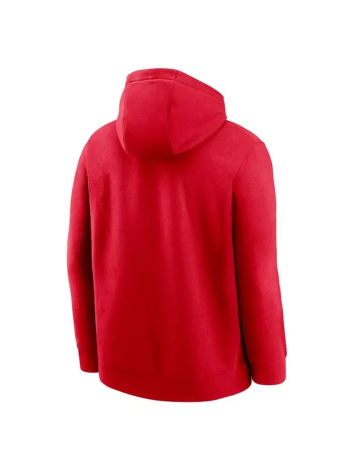 Мужская флисовая толстовка с капюшоном Old English Scarlet Ohio State Buckeyes Nike — изображение 3 из 3