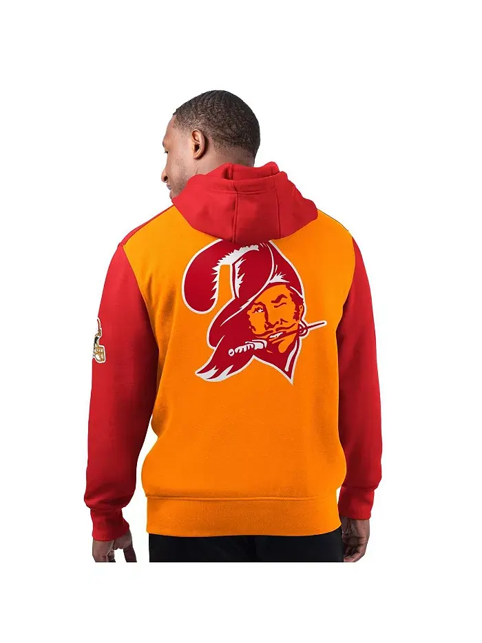 Мужская оранжевая толстовка с капюшоном Tampa Bay Buccaneers Extreme Vintage Logo Pullover Hoodie — изображение 2 из 2