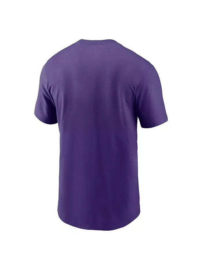 Мужская фиолетовая футболка LSU Tigers Basketball Icon Nike — изображение 2 из 3