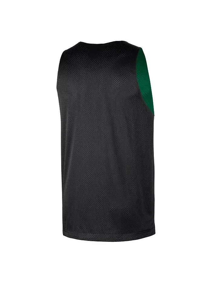 Мужская реверсивная сетчатая тренировочная футболка Kelly Green/Black Boston Celtics Courtside Nike — изображение 3 из 4