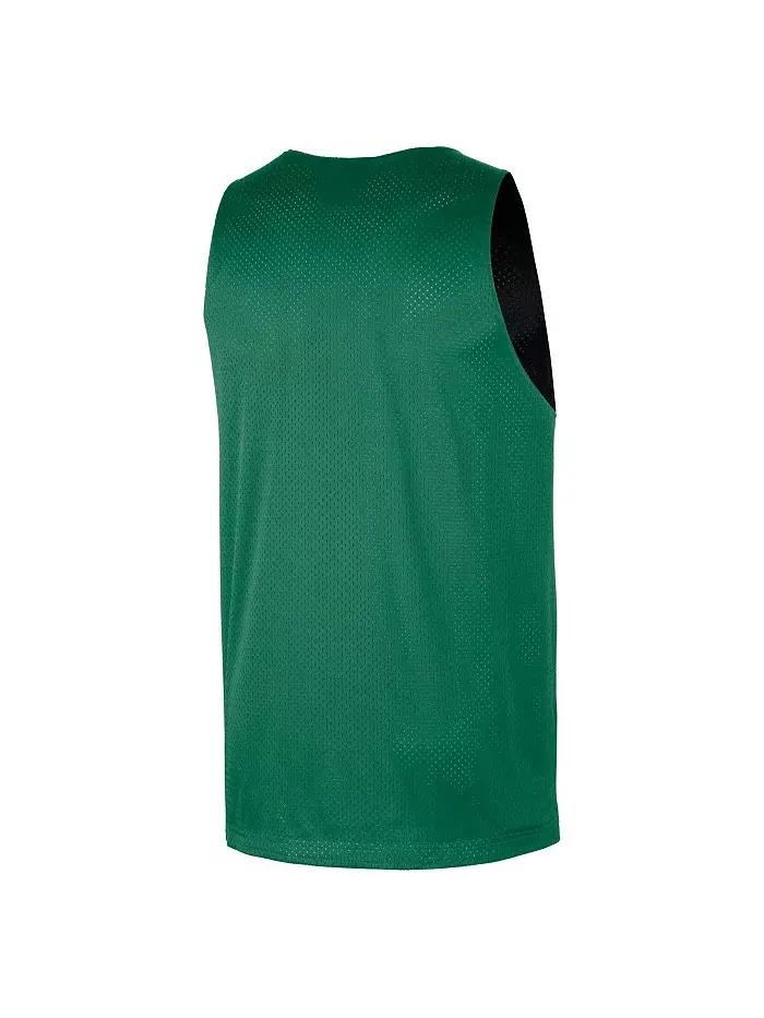 Мужская реверсивная сетчатая тренировочная футболка Kelly Green/Black Boston Celtics Courtside Nike — изображение 4 из 4