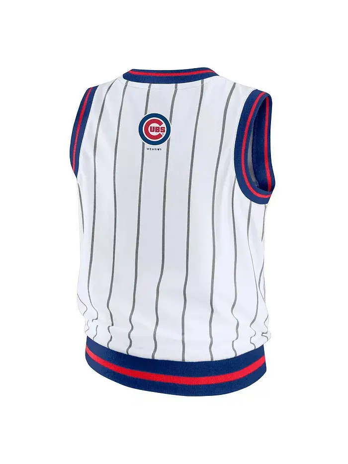Женская белая спортивная майка Chicago Cubs WEAR by Erin Andrews — изображение 3 из 3