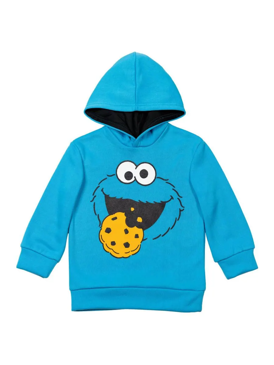 Детская флисовая толстовка с капюшоном для мальчиков Sesame Street, Cookie monster — изображение 1 из 5